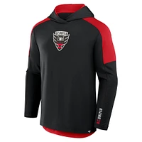 Men's Fanatics Black D.C. United Red Card Transitional Pullover Hoodie