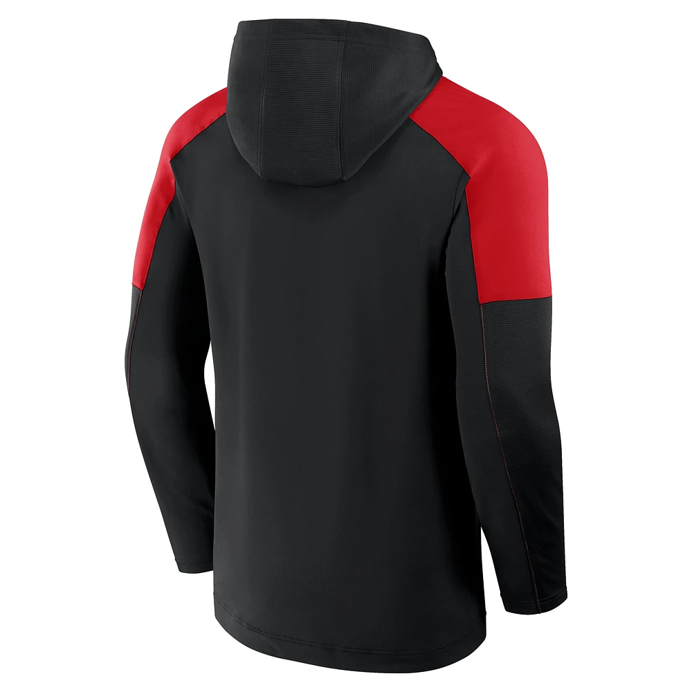 Men's Fanatics Black D.C. United Red Card Transitional Pullover Hoodie