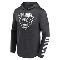 Men's Fanatics Charcoal D.C. United First Period Space-Dye Pullover Hoodie