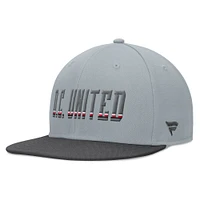 Men's Fanatics Gray D.C. United Smoke Snapback Hat