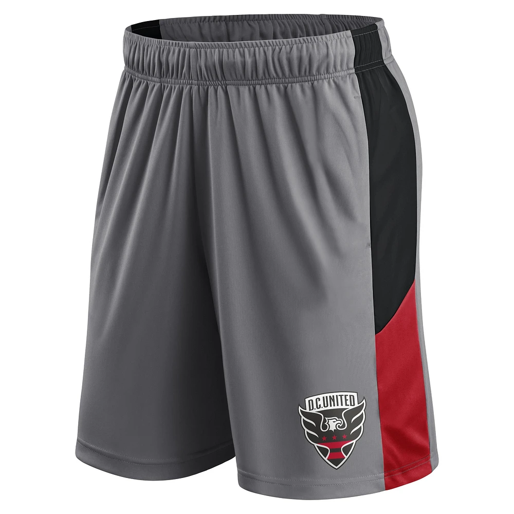 Short Fanatics gris D.C. United Team pour hommes