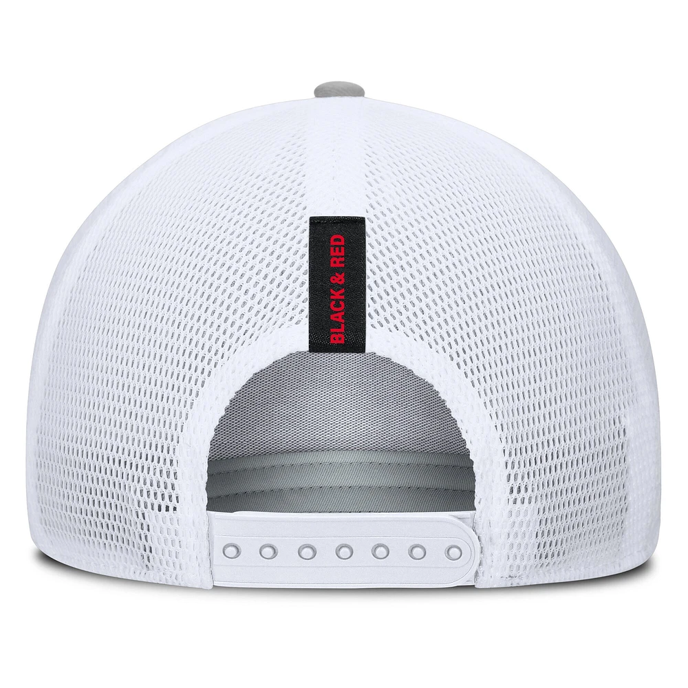 Casquette ajustable Fanatics Heather Grey D.C. United Low Block Trucker pour homme