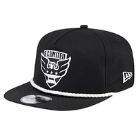 Casquette Snapback de golfeur D.C. United 2024 Kick Off Collection New Era noire pour homme