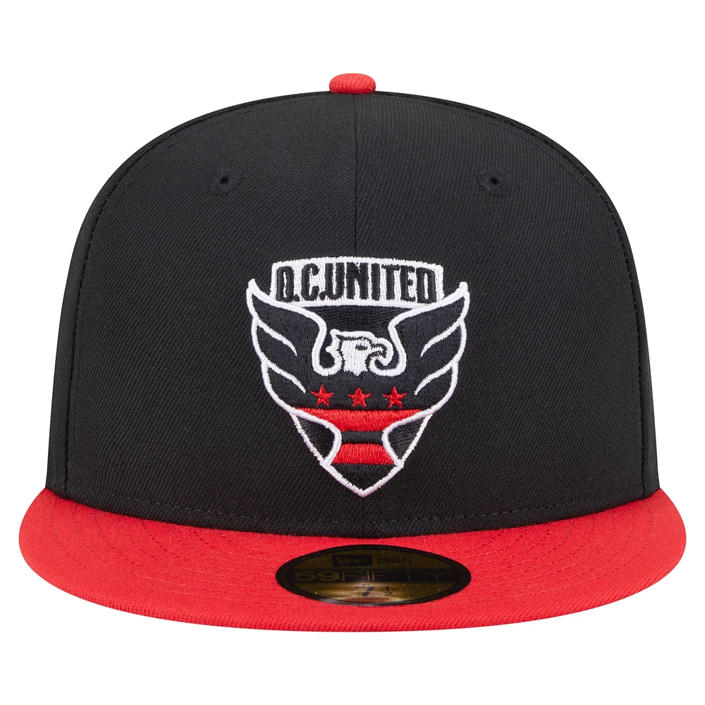 Men's New Era  Black D.C. United 2025 Kickoff 59FIFTY Fitted Hat