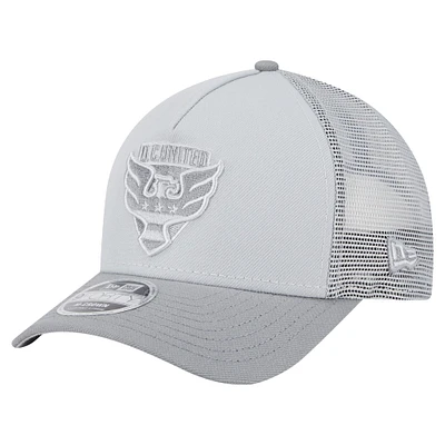 Casquette de camionneur Snapback 9FORTY DC United 2025 pour homme New Era grise