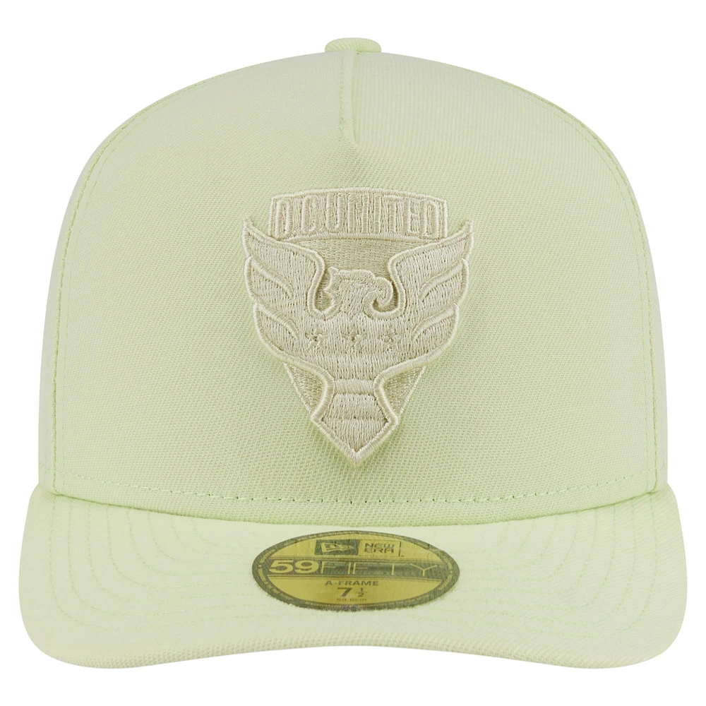 Casquette ajustée A-Frame 59FIFTY pour homme avec coloris vert DC United de New Era