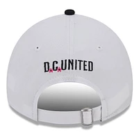 Casquette réglable New Era D.C. United 2024 Jersey Hook 9TWENTY blanche pour homme