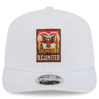 Casquette extensible à boutons-pression New Era blanche D.C. United 2025 Jersey Hook 9SEVENTY pour homme