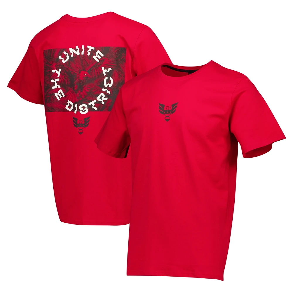 T-shirt décontracté rouge D.C. United Street Heavyweight pour hommes