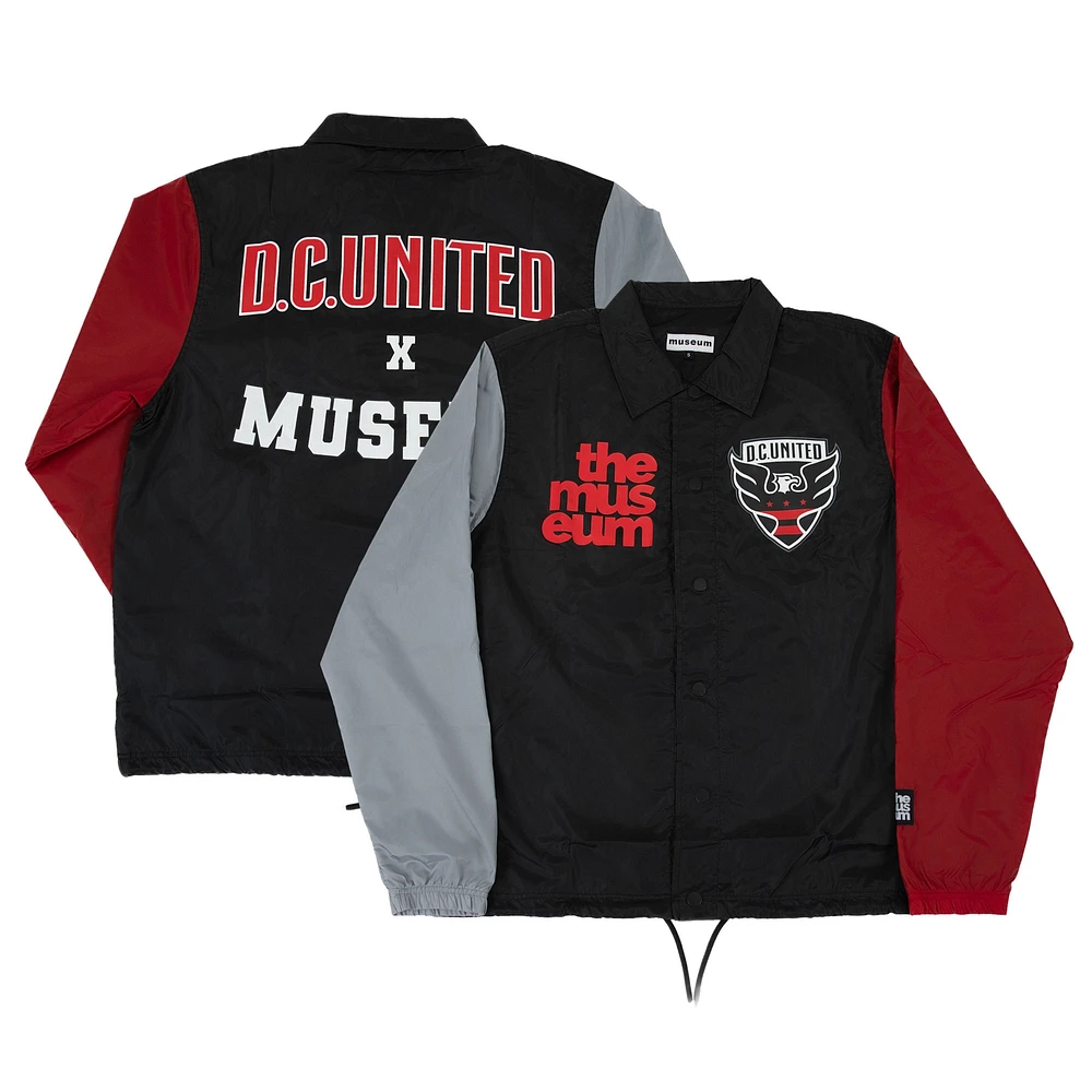 Men's The Museum x D.C. United  Black Full-Snap Coaches Jacket