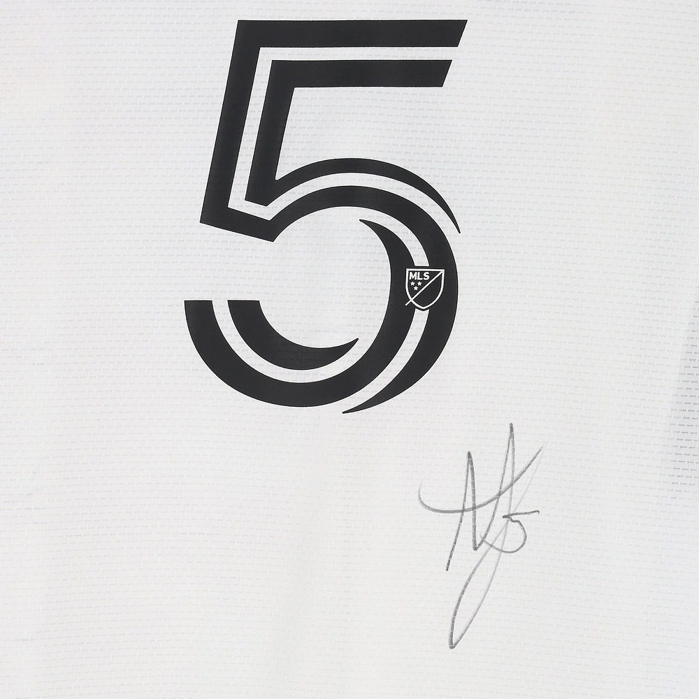 Mohanad Jeahze D.C. United Autographed Match-Used #5 White Jersey from the 2023 MLS Season