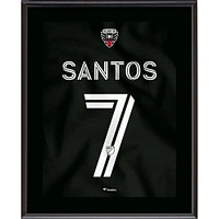 Pedro Santos D.C. United 10.5" x 13" Jersey Style Number 7 Sublimated Plaque