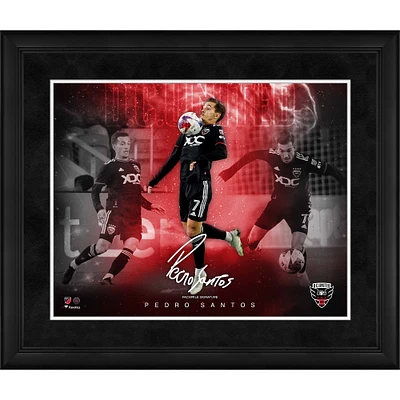 Pedro Santos D.C. United Framed 16" x 20" Stars of the Game Collage - Facsimile Signature