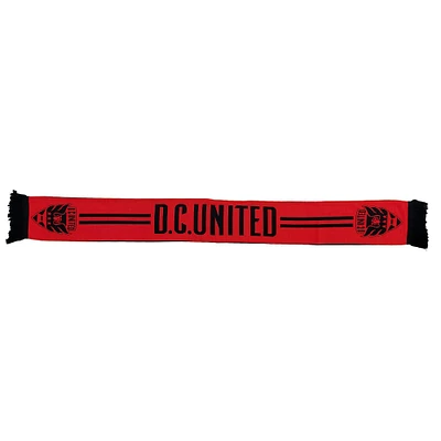 Red D.C. United Red 'N Black Knit Scarf