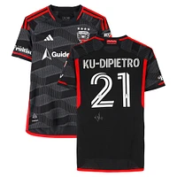 Theodore Ku-Dipietro D.C. United Autographed Match-Used #21 Black adidas Jersey from the 2024 MLS Season - Size M