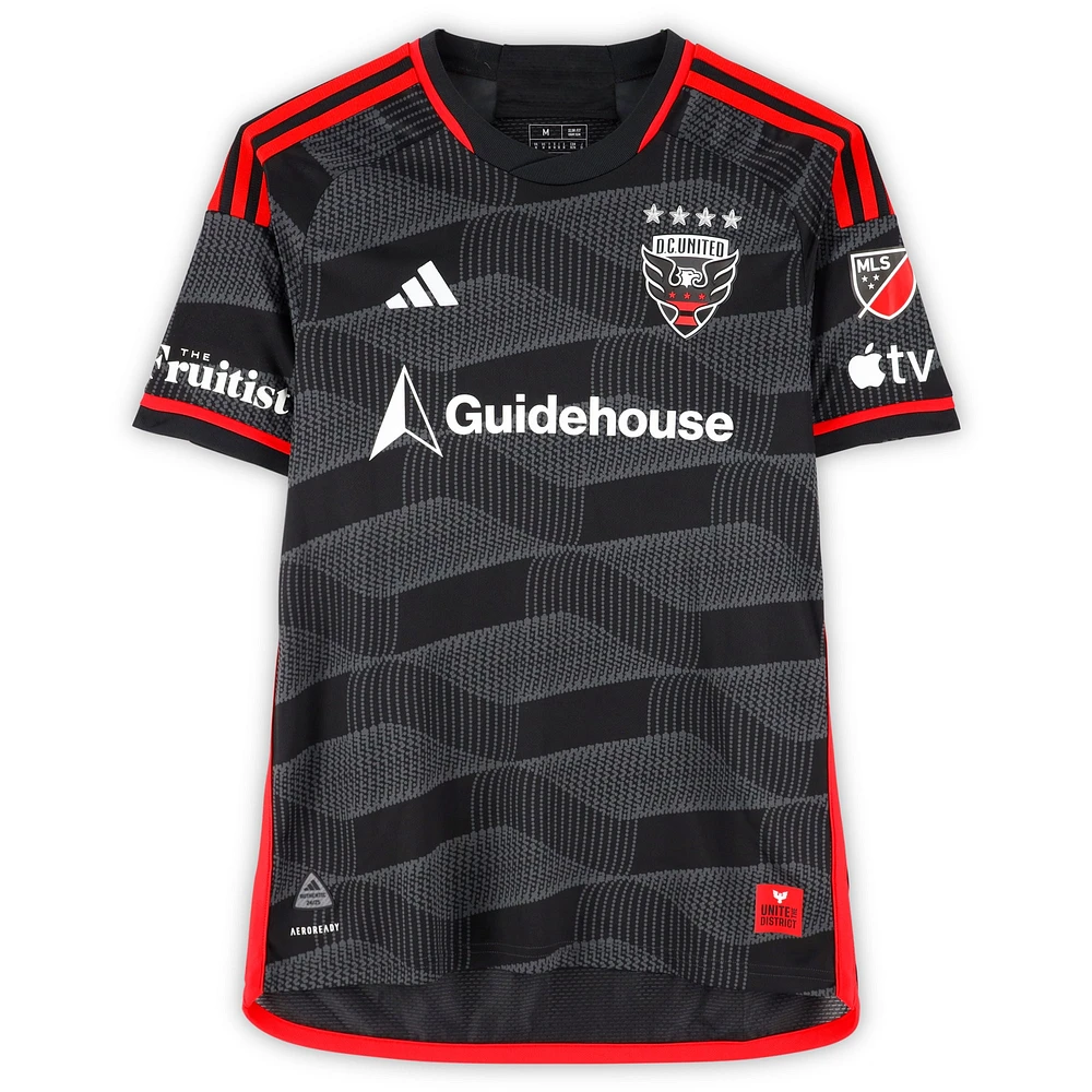 Theodore Ku-Dipietro D.C. United Autographed Match-Used #21 Black adidas Jersey from the 2024 MLS Season - Size M