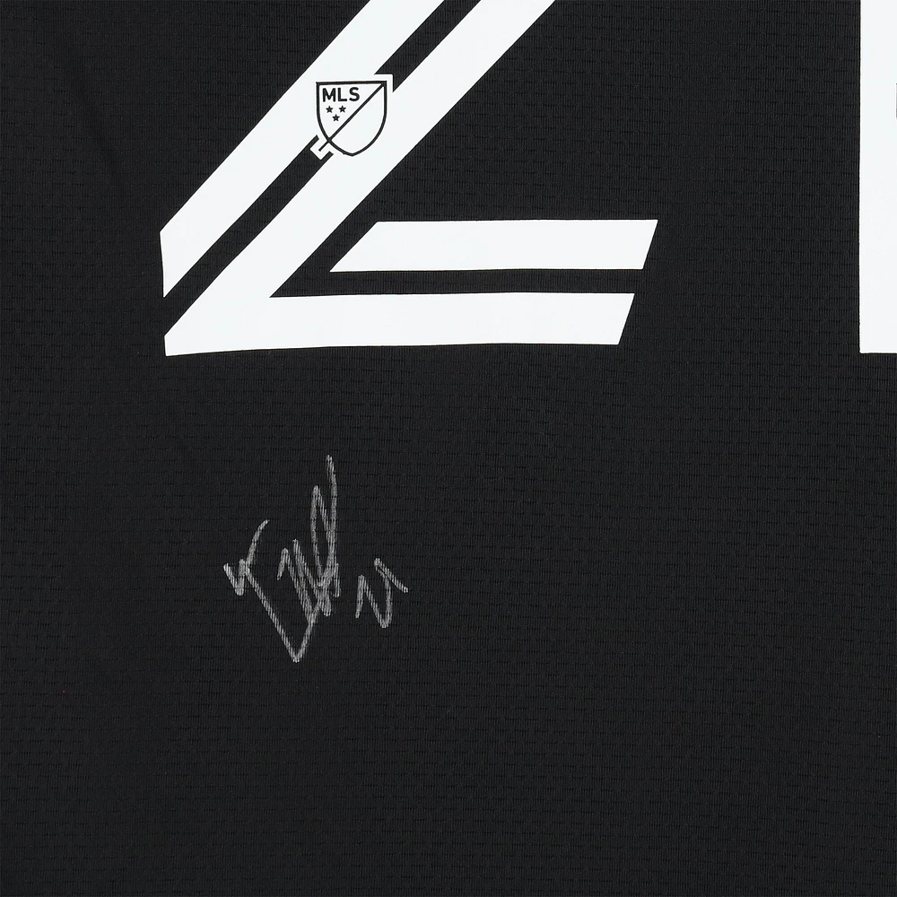 Theodore Ku-Dipietro D.C. United Autographed Match-Used #21 Black adidas Jersey from the 2024 MLS Season - Size M
