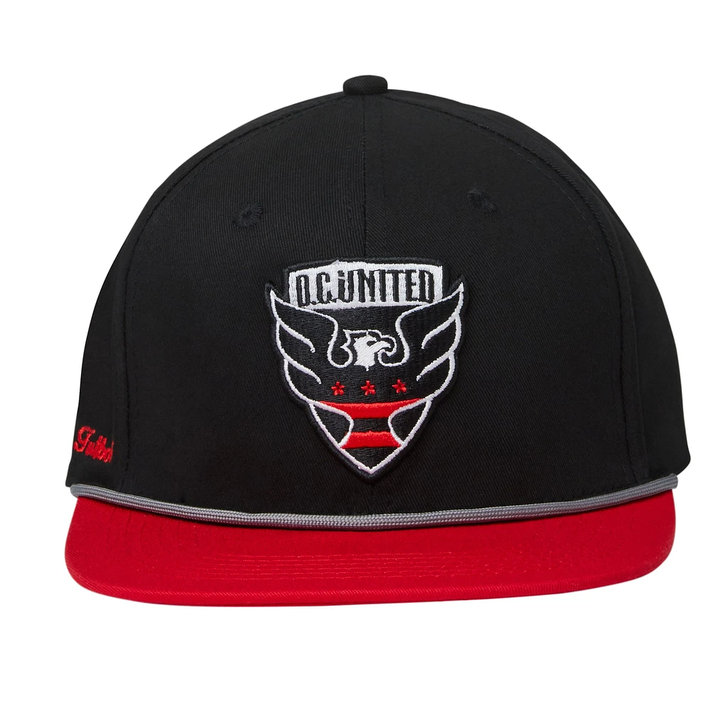 Casquette réglable unisexe Live Breathe Futbol noire D.C. United