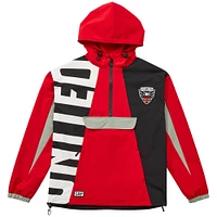 Veste Anorak à demi-zip unisexe Live Breathe Futbol D.C. United Tekker noire