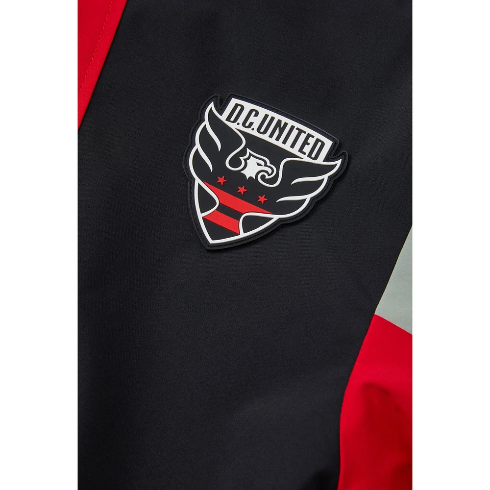 Veste Anorak à demi-zip unisexe Live Breathe Futbol D.C. United Tekker noire