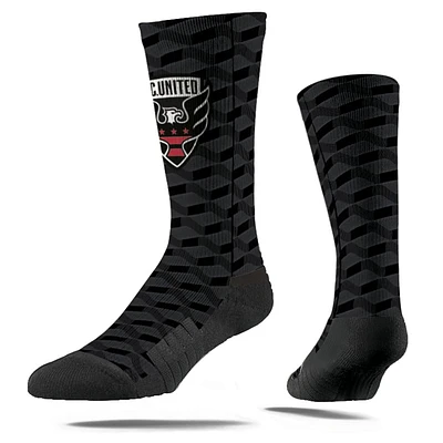 Chaussettes unisexes Strideline noires D.C. United 2024 Jersey Hook Premium Crew