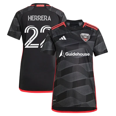 Women's adidas Aaron Herrera Black D.C. United 2024 The Icon Kit Replica Player Jersey