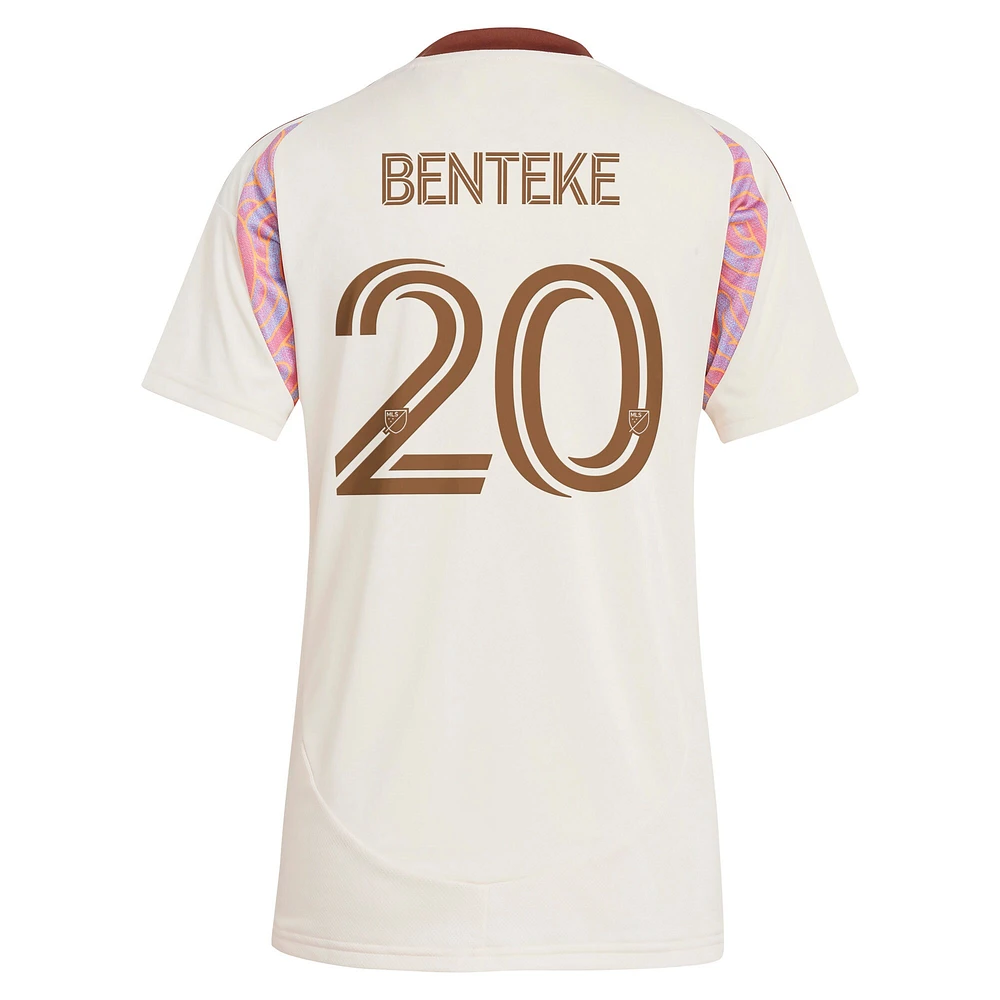 Women's adidas Christian Benteke Natural D.C. United 2025 The Soul Kit Replica Player Jersey