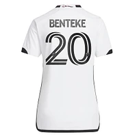 Maillot Femme adidas Christian Benteke Blanc D.C. United 2023 The Cherry Blossom Kit Replica Player