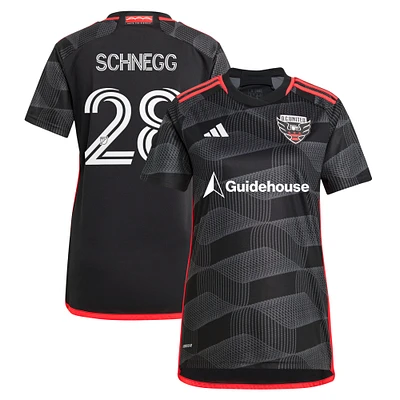 Women's adidas David Schnegg Black D.C. United 2024 The Icon Kit Replica Player Jersey