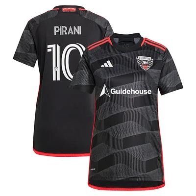 Women's adidas Gabriel Pirani Black D.C. United 2024 The Icon Kit Replica Player Jersey