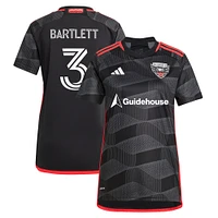 Maillot réplique du joueur adidas Lucas Bartlett noir D.C. United 2024 The Icon Kit pour femme