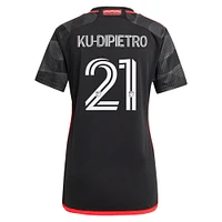 Maillot de joueur adidas Theodore Ku-Dipietro noir D.C. United 2024 The Icon Kit Replica pour femme