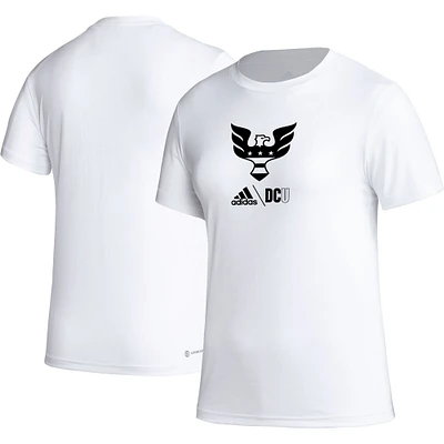 T-shirt adidas D.C. United AEROREADY Club Icon blanc pour femme