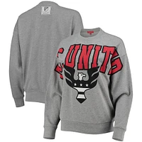 Chandail molletonné à logo D.C. United gris chiné Mitchell & Ness pour femme