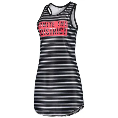 D.C. United ZooZatz Women's Striped Tank Dress - Black
