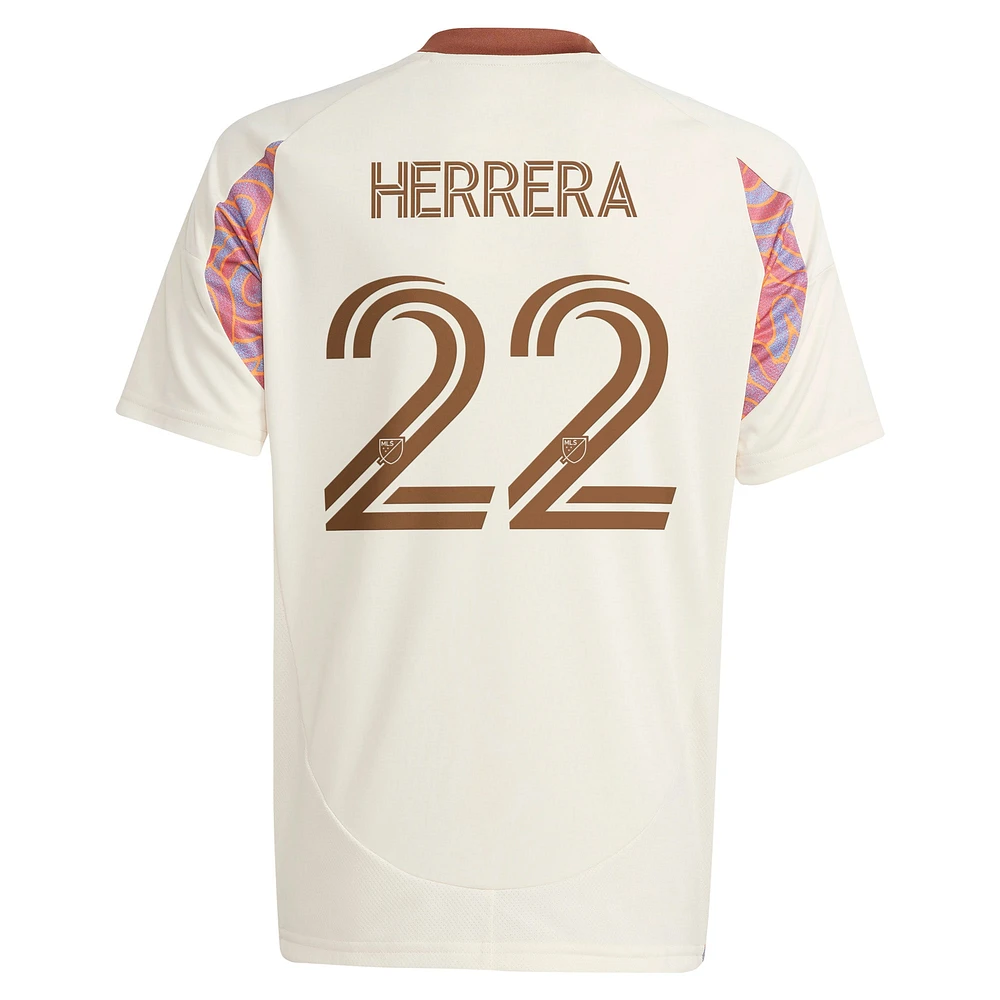 Youth adidas Aaron Herrera Natural D.C. United 2025 The Soul Kit Replica Player Jersey