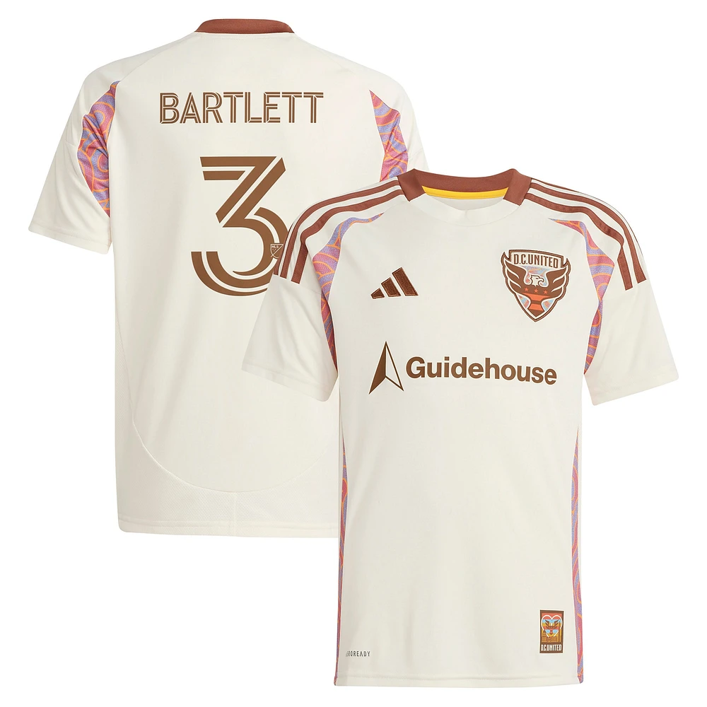 Youth adidas Lucas Bartlett Natural D.C. United 2025 The Soul Kit Replica Player Jersey