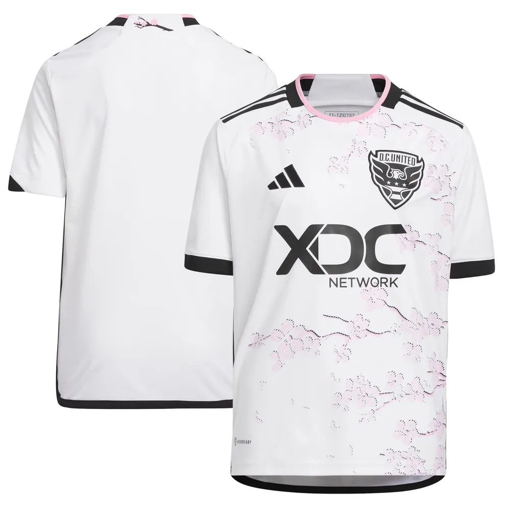 Lids D.C. United adidas Youth 2023 The Cherry Blossom Kit Replica Jersey -  White