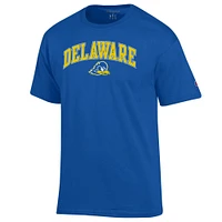 Men's Champion  Royal Delaware Fightin' Blue Hens Arch Over Logo T-Shirt