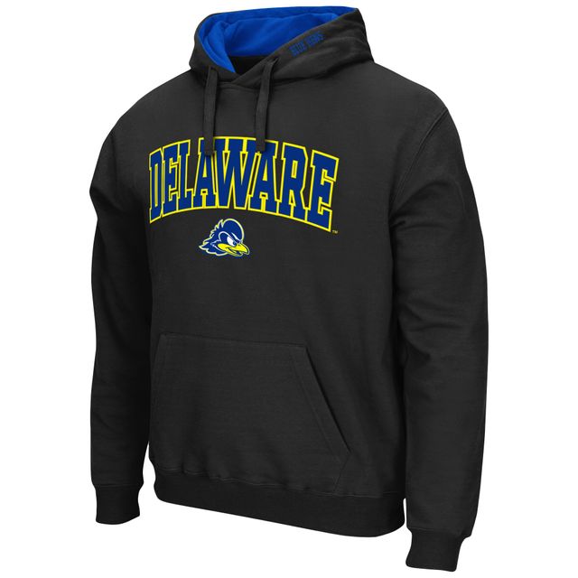 Colosseum Black Delaware Fightin' Blue Hens Arch and Logo Pull à capuche pour hommes