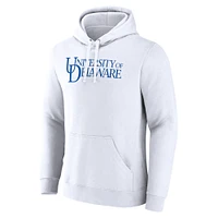 Men's Fanatics  White Delaware Fightin' Blue Hens Primary Logo Pullover Hoodie