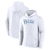 Men's Fanatics  White Delaware Fightin' Blue Hens Primary Logo Pullover Hoodie