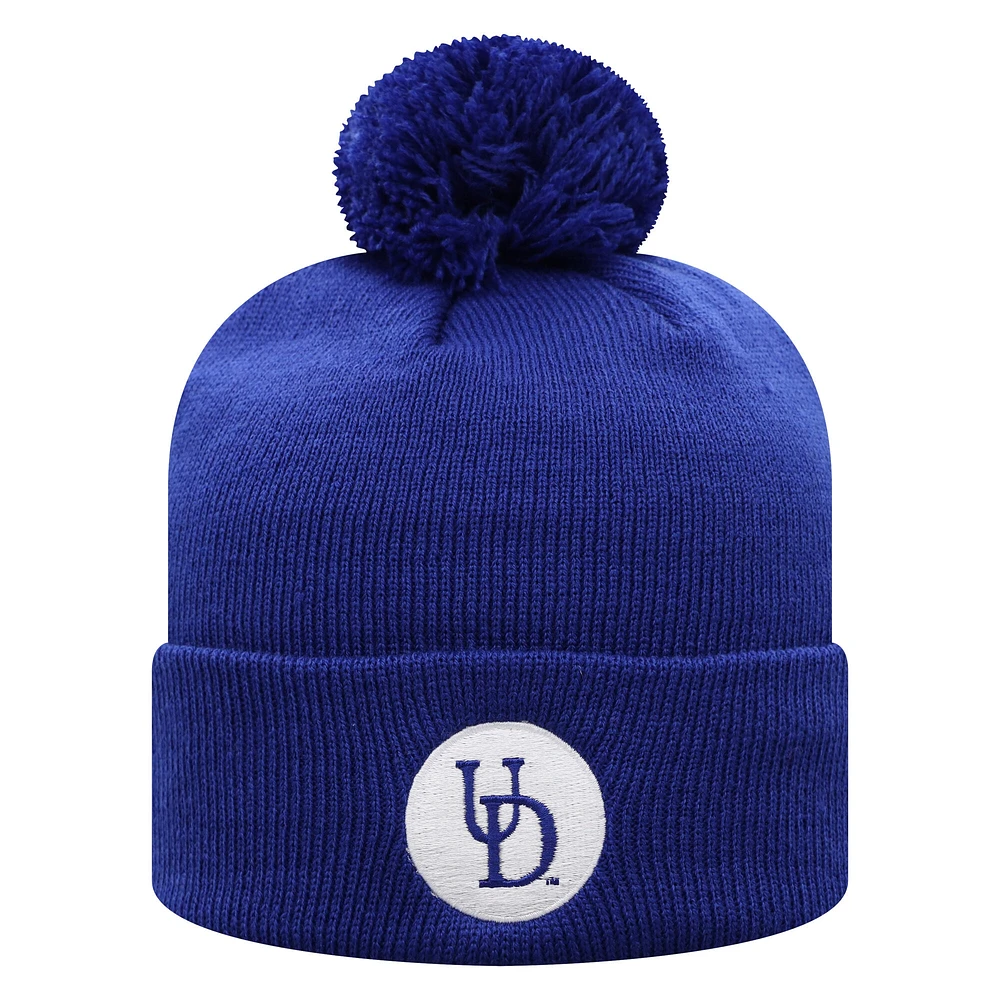 Men's Top of the World Royal Delaware Fightin' Blue Hens Tow Cuffed Knit Hat with Pom
