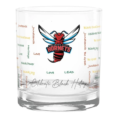 Delaware State Hornets 14oz. Black History Month Rocks Glass