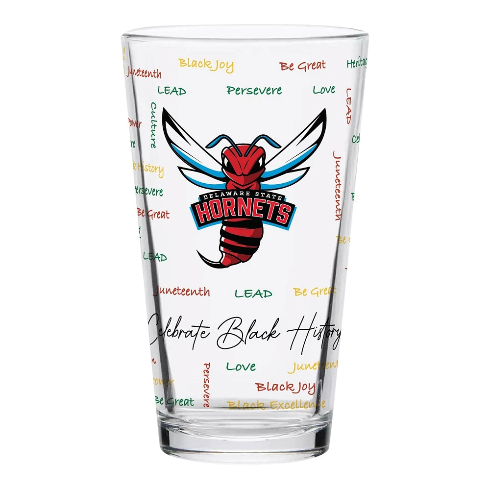 Delaware State Hornets 16oz. Pint Glass