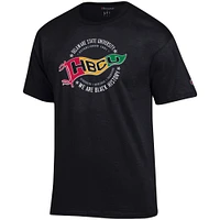 Men's Champion Black Delaware State Hornets Pennant T-Shirt