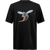 Men's FISLL Black Delaware State Hornets Applique T-Shirt