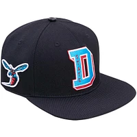 Men's Pro Standard Black Delaware State Hornets D Logo Snapback Hat