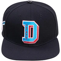 Casquette snapback noire Pro Standard pour homme avec logo D des Hornets du Delaware State