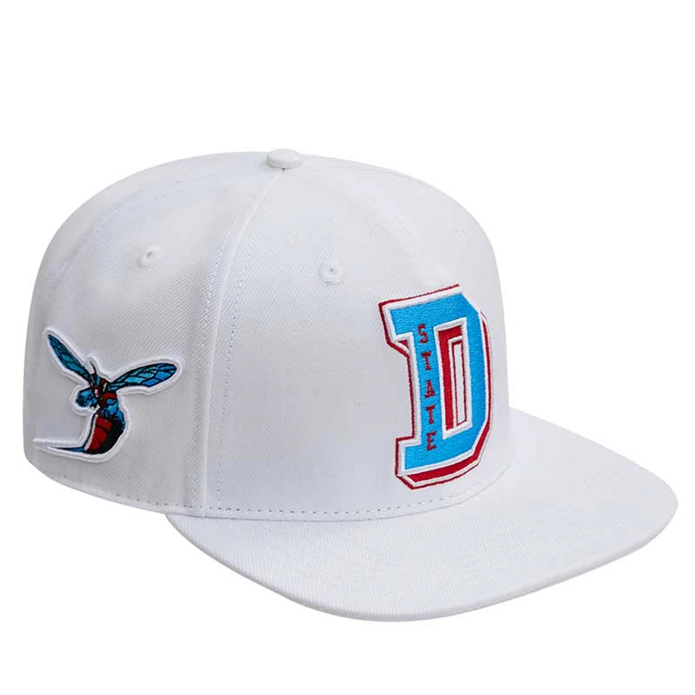 Men's Pro Standard White Delaware State Hornets Wool Snapback Hat